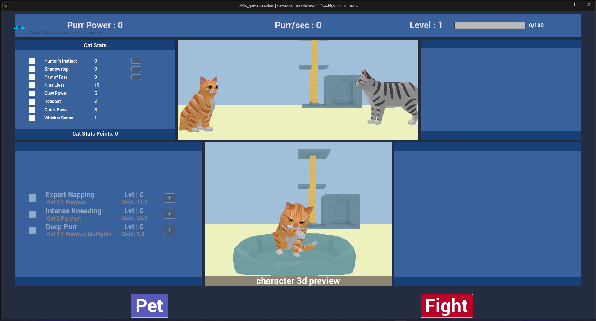 Idle Cat—battle slice preview